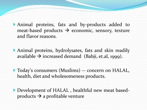 Source of Raw Meat Materials & Additives and Concerns of ... - hdc