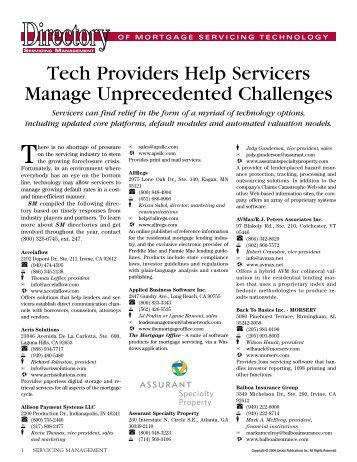 Tech Providers Help Servicers Manage Unprecedented Challenges