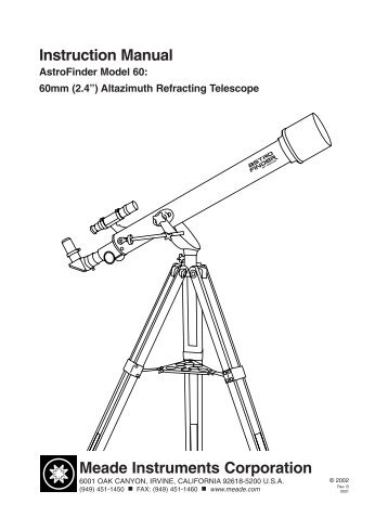 AstroFinder Model 60.qxd - Meade