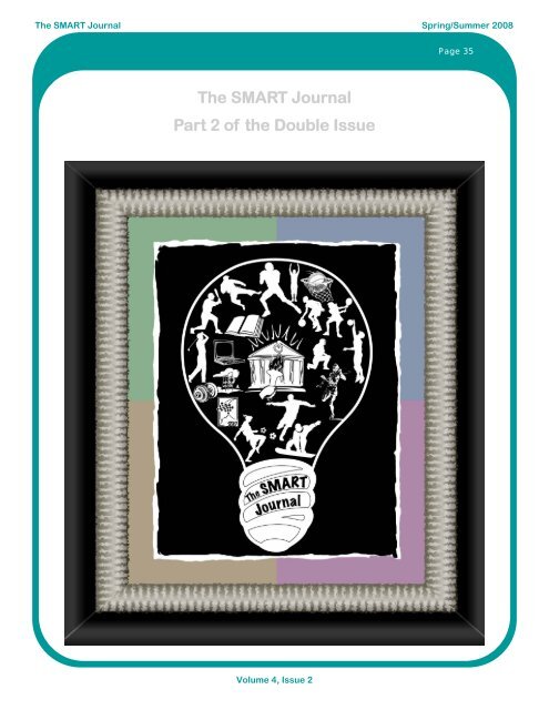 Spring/Summer 2008 Volume 4, Issue 2 - The SMART Journal