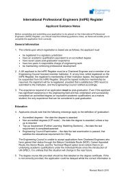 IntPE Application Form Guidance March 2010 - Engineering Council