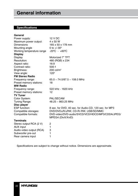 H-CMMD4059.pdf (621.43 ÐºÐ±) - Hyundai Electronics