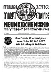 Und Heimatfest In Neunkirchen Am Brand Vom 19 Bis 21 Juli 2013