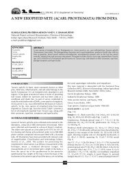 A new Eriophyid mite (Acari: Prostigmata) from India - THE BIOSCAN