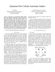 Quantum-Dot Cellular Automata Adders - Electrical & Computer ...