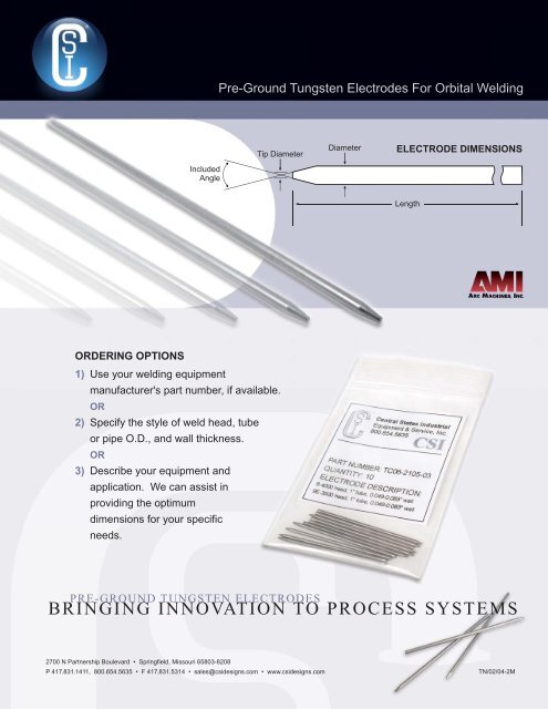 Tungsten Electrodes