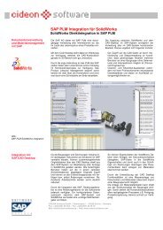 SAP PLM Integration fÃ¼r SolidWorks - CIDEON AG