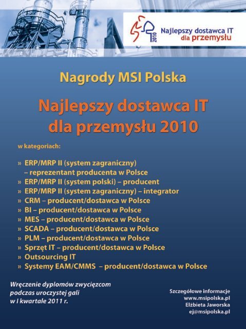 mes, scada, hmi - MSI Polska