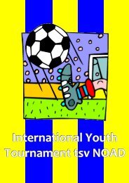 Tournamentschedule 2012 - TSV NOAD