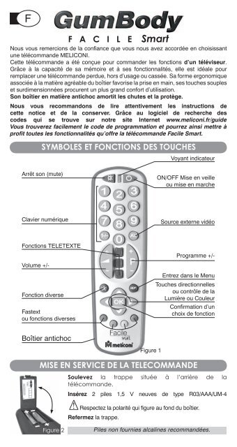 Gumbody Facile Smart - Meliconi France