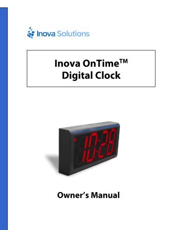 Inova OnTime Digital Clock - FTP-server