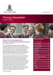 Princes Newsletter