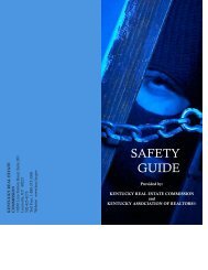 safety guide brochure - Kentucky Association of REALTORS