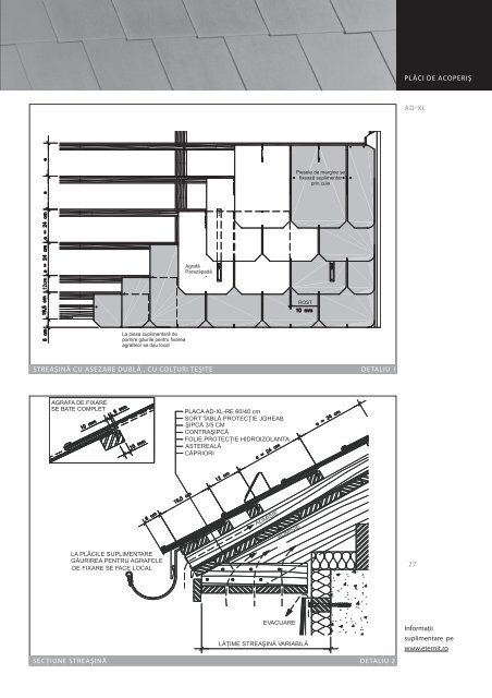 FIŞE TEHNICE DE PROIECTARE ACOPERIŞ - Sisteme-fatade.ro