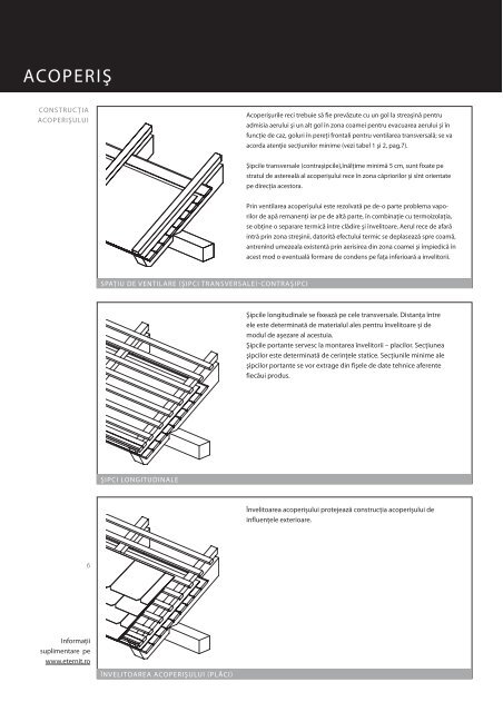 FIŞE TEHNICE DE PROIECTARE ACOPERIŞ - Sisteme-fatade.ro