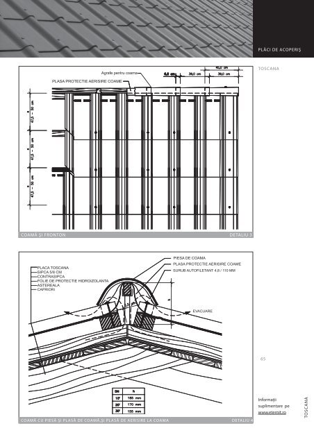FIŞE TEHNICE DE PROIECTARE ACOPERIŞ - Sisteme-fatade.ro