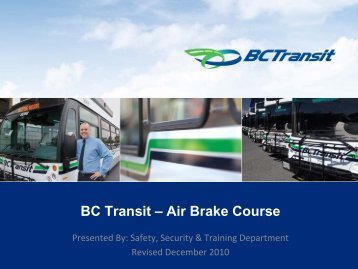 BC Transit â Air Brake Course