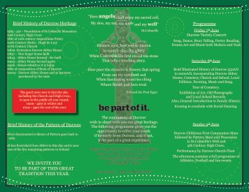 Durrow Pattern Festival 7th-9th June