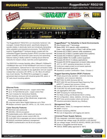 Datasheet - RuggedCom