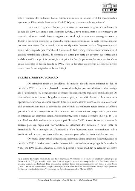 Boletim Economia & Tecnologia - Revista Economia & Tecnologia ...