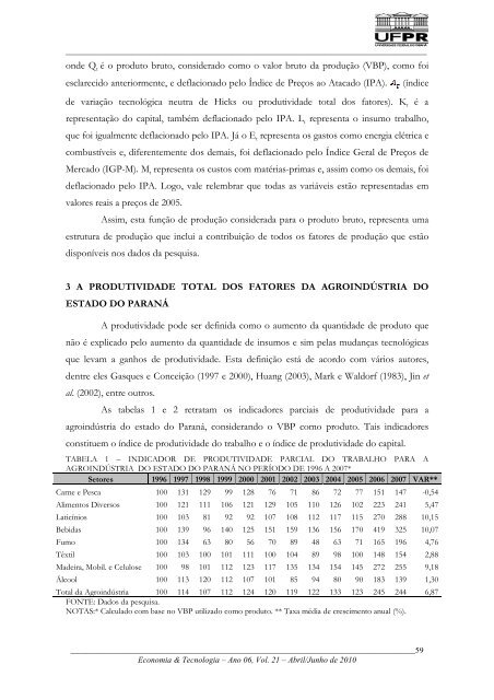 Boletim Economia & Tecnologia - Revista Economia & Tecnologia ...