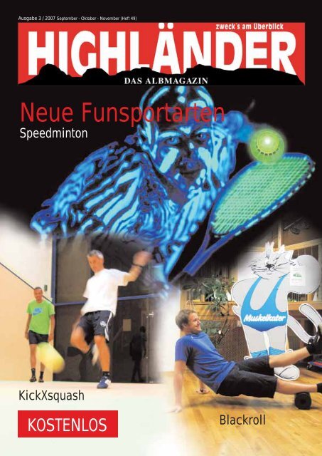 Neue Funsportarten - Highländer Albmagazin