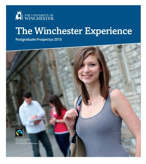 Postgraduate Prospectus 2013 - University of Winchester