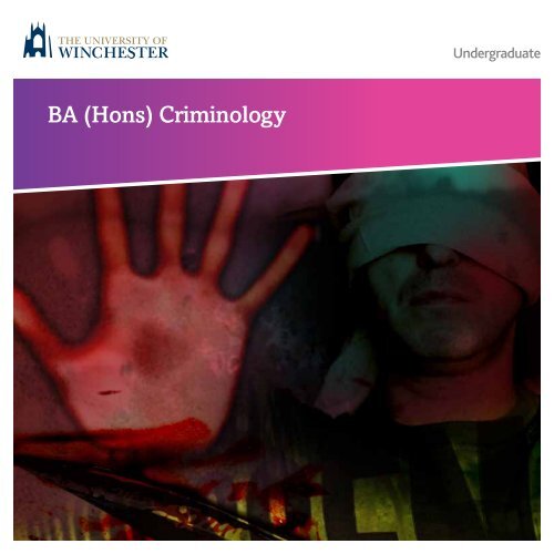 BA (Hons) Criminology - University of Winchester