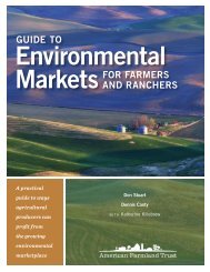 Guide to Environmental Markets for Farmers and Ranchers