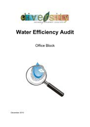 Example of an office block audit - Water Corporation