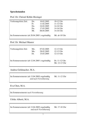 Sommersemester 2005 - Institut für Volkskunde und ...