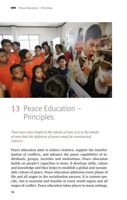Peace Education - Berghof Foundation
