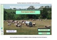 RÃ©fÃ©rences systÃ¨mes Bovins Lait - Chambre d'agriculture du Cantal