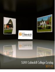 2011-2012 College Catalog - SUNY Cobleskill