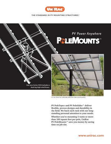 Unirac PV Pole Mounts