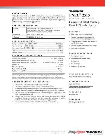 Thiokol FNEC 2515 - PolySpec