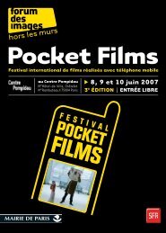 Catalogue Pocket Films 2007 - Quidam production