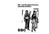 Ski- und Bergklub Sevelen Jahresbroschüre - SBC Sevelen