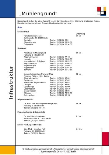 Infrastruktu r „Mühlengrund“