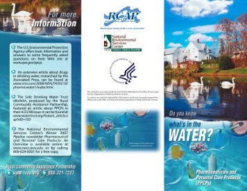 RCAP Brochure PPCP 08 - National Environmental Services Center