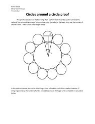 Circles around a circle proof