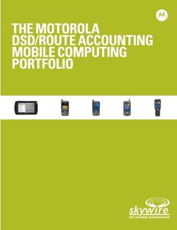 Motorola DSD & Route Accounting Product Brochure