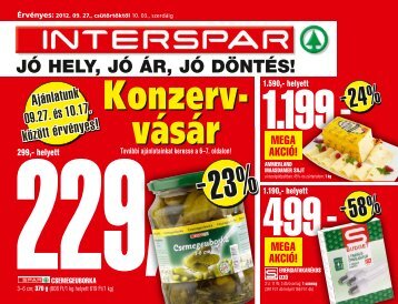 Csak kártyabirtokosoknak - SPAR Akciós Újság