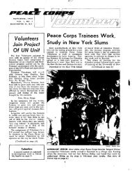 Peace Corps Volunteer - November 1962 - Peace Corps Online
