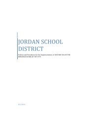 Student 504 Referral - Jordan School District