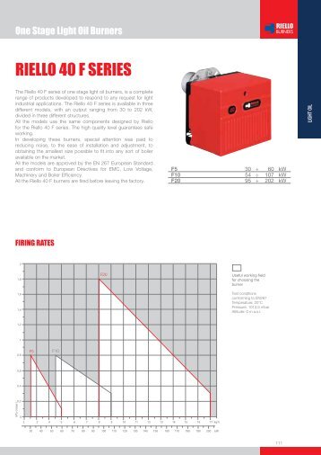 RIELLO 40 F SERIES - Riello by Unimech Thailand