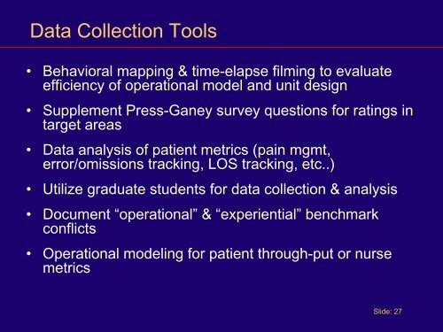 Part 2 - Evidence Based Design - American College of Healthcare ...