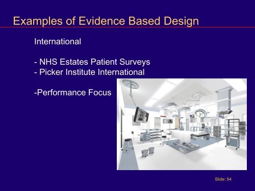 Part 2 - Evidence Based Design - American College of Healthcare ...