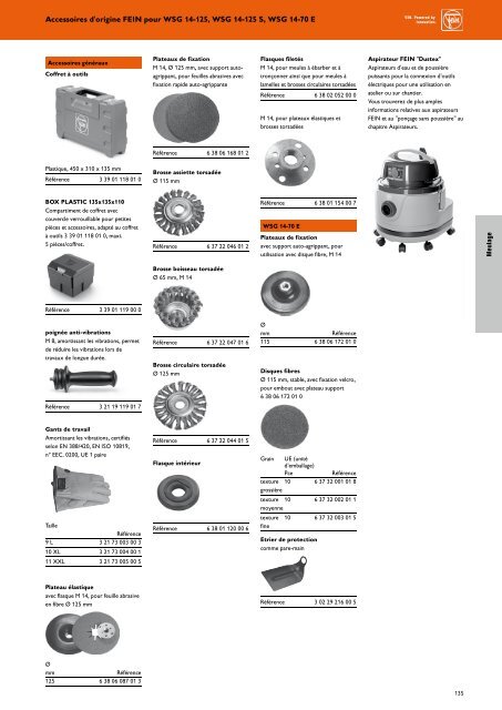 Fein - Catalogue gÃ©nÃ©ral