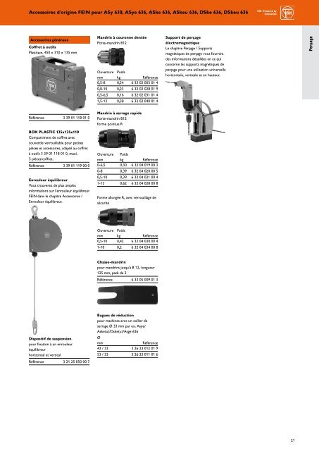 Fein - Catalogue gÃ©nÃ©ral